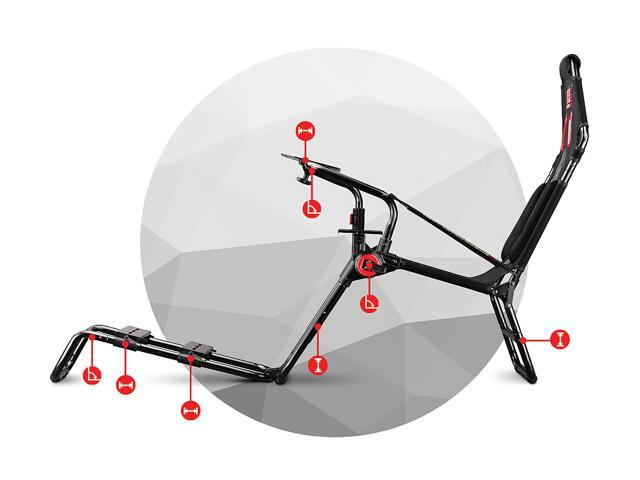 Next Level Racing - GTlite Foldable Simulator Cockpit - Black - image 8