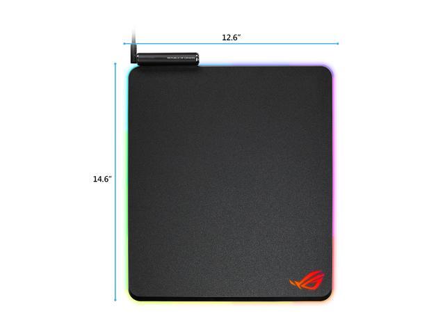 ASUS ROG NH02 ROG Balteus RGB Hard Gaming Mouse Pad with Optimized Tracking Surface, 15-zone Individually Customizable Aura Sync Lighting, USB...