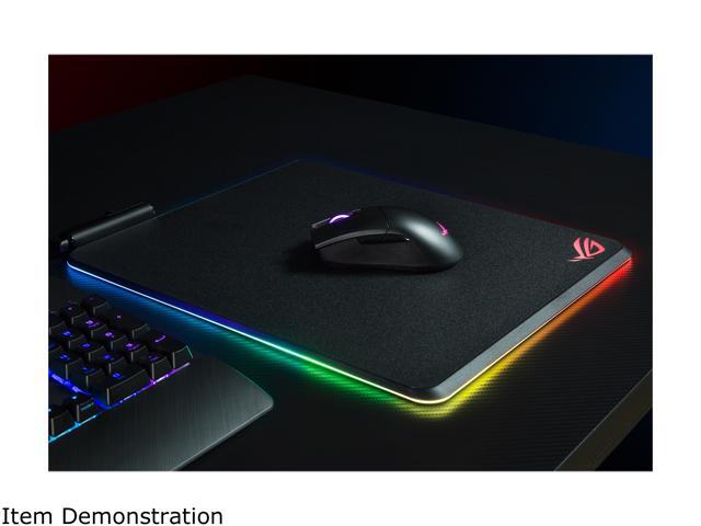 ASUS ROG NH02 ROG Balteus RGB Hard Gaming Mouse Pad with Optimized Tracking Surface, 15-zone Individually Customizable Aura Sync Lighting, USB...