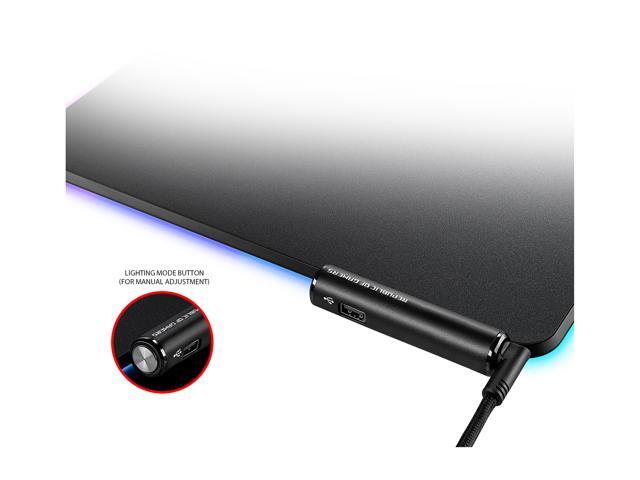 ASUS ROG NH02 ROG Balteus RGB Hard Gaming Mouse Pad with Optimized Tracking Surface, 15-zone Individually Customizable Aura Sync Lighting, USB...