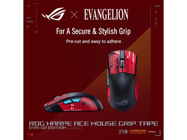 ASUS ROG Harpe Ace Mouse Grip Tape EVA-02 Edition, Mouse Anti-Slip Grip Tape, Pre-cut Mouse grips
