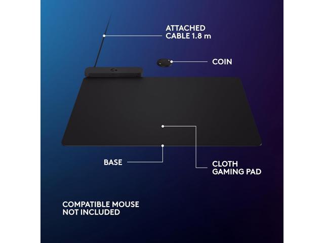 Logitech - POWERPLAY 2 Gaming Mouse Pad with Wireless Charging - Black - image 6