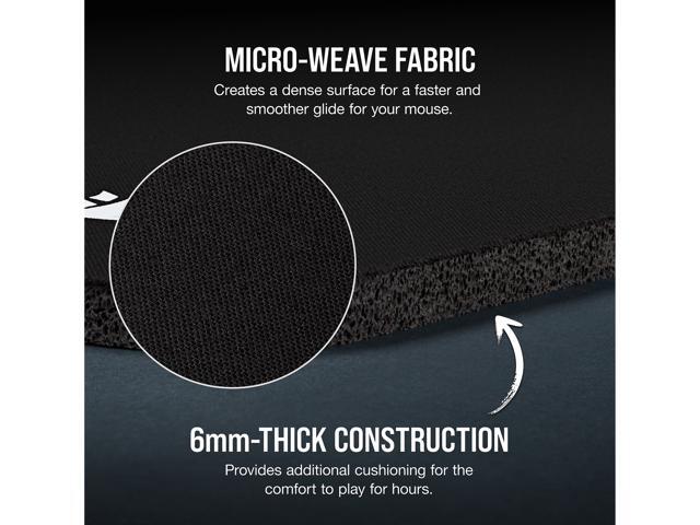Corsair MM200 PRO CH-9412660-WW Premium Spill-Proof Cloth Gaming Mouse Pad - Heavy XL, Black