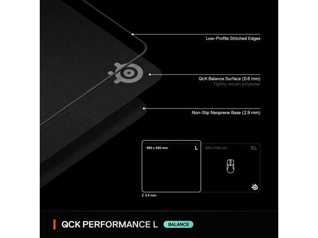 SteelSeries QcK Performance Gaming Mouse Pad L - Balance - Black - image 10