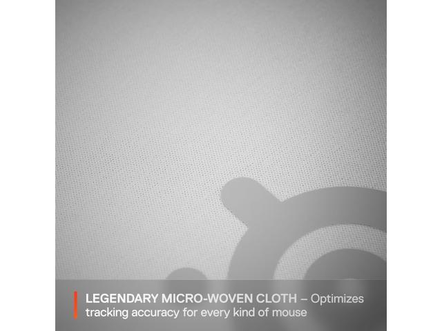 SteelSeries - QcK Cloth Gaming Mouse Pad (Large) - White - image 5