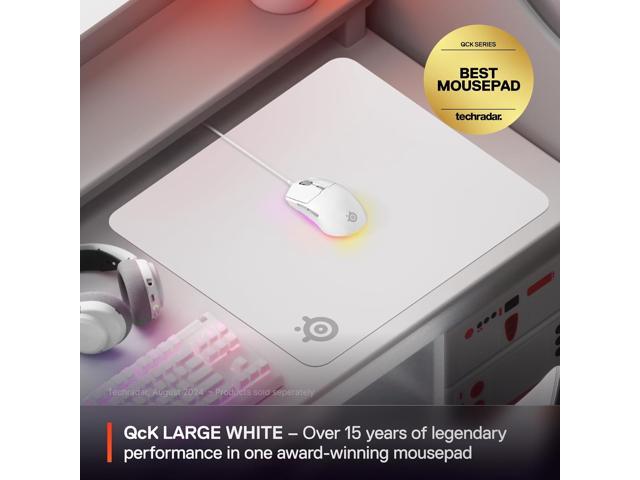 SteelSeries - QcK Cloth Gaming Mouse Pad (Large) - White - image 6