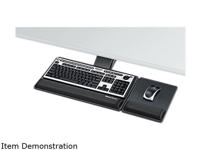 Fellowes 8017901 Designer Suites Premium Keyboard Tray, 19 x 10-5/8, Black