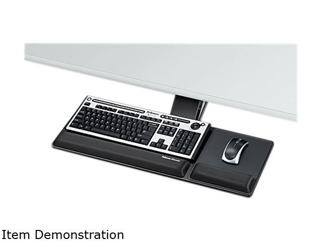 Fellowes 8017801 Designer Suites Compact Keyboard Tray, 19 x 9-1/2, Black