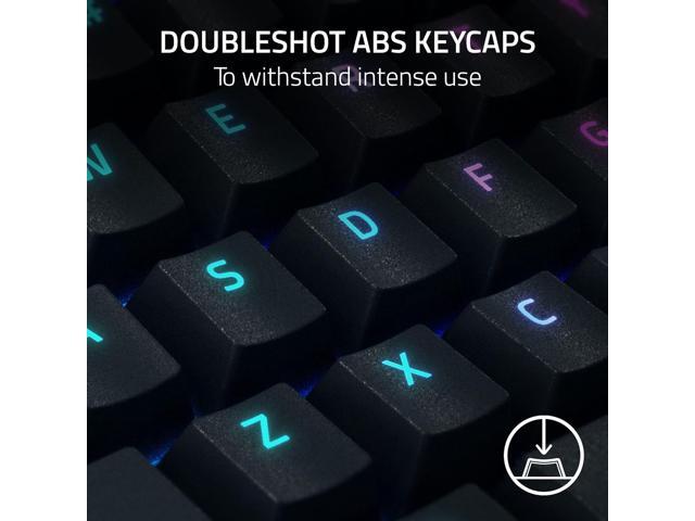 Razer - BlackWidow V4 Full Size Wired Mechanical Green Clicky Switch Gaming Keyboard with Chroma RGB Backlighting - Black - image 7