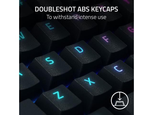 Razer - BlackWidow V4 Pro Full Size Wired Mechanical Green Clicky Switch Gaming Keyboard with Chroma RGB Backlighting - Black - image 7