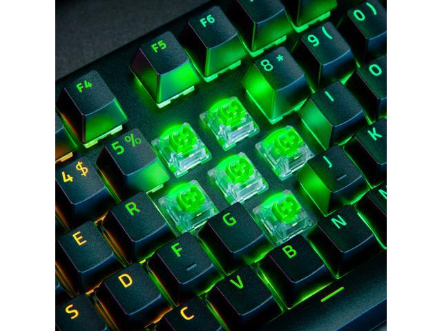 Razer - BlackWidow V4 Pro Full Size Wired Mechanical Green Clicky Switch Gaming Keyboard with Chroma RGB Backlighting - Black - image 9