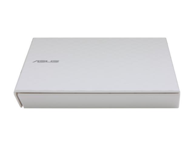 ASUS USB 2.0 White External Slim CD / DVD Re-Writer Mac OS Compatible Model SDRW-08D2S-U