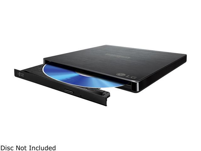 LG Ultra Slim Portable Blu-ray / DVD Writer - UHD Ready and M-DISC Support (BP60NB10)
