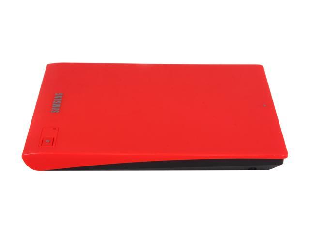 SAMSUNG Ultra-Slim Optical Drives Red, M-Disc Support, MAC OS X compatible Model SE-208GB/RSRD
