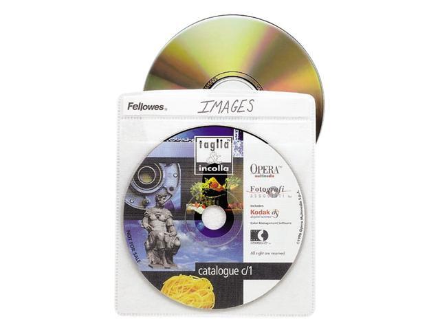 Fellowes 90661 CD/DVD Sleeves - 25 Packs