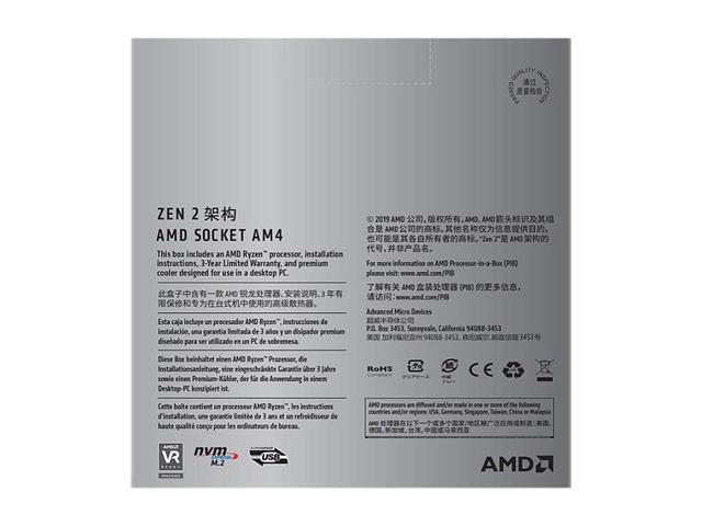 AMD RYZEN 5 3500X 6-Core 3.6 GHz (4.1 GHz Turbo) Socket AM4 65W 100-100000158CBX Desktop Processor