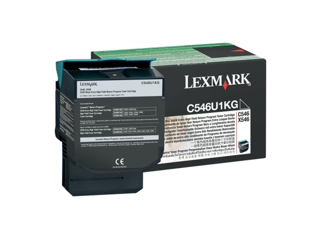 Lexmark C546U1KG Return Program Toner Cartridge - Black