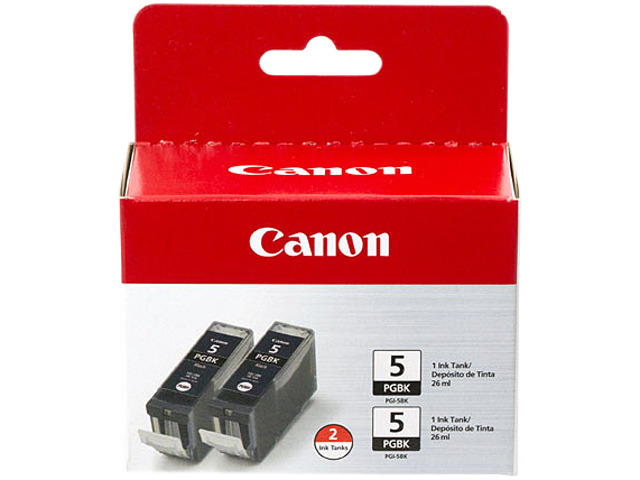 Canon PGI-5 Ink Cartridge - Dual Pack - Pigmented Black