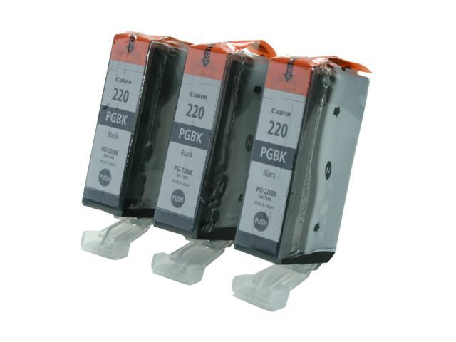 Canon PGI-220 Ink Cartridge - Triple Pack - Pigmented Black