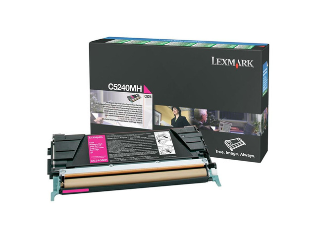 Lexmark C5240MH High Yield Return Program Toner Cartridge - Magenta
