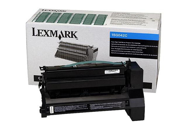 Lexmark 15G042C High Yield Return Program Toner Cartridge - Cyan