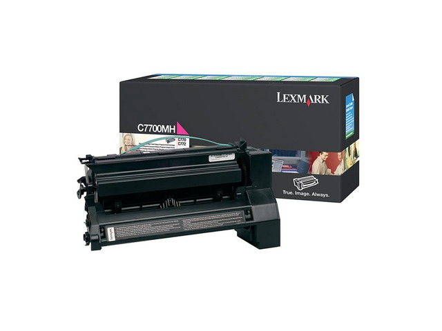 Lexmark C7700MH High Yield Return Program Toner Cartridge - Magenta