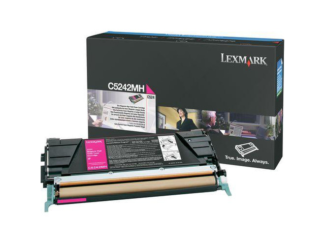Lexmark C5242MH High Yield Toner Cartridge - Magenta