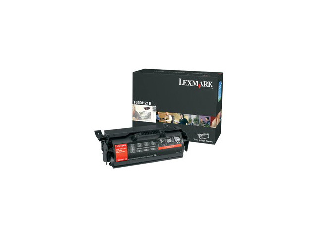 Lexmark T650H21A High Yield Return Program Toner Cartridge - Black