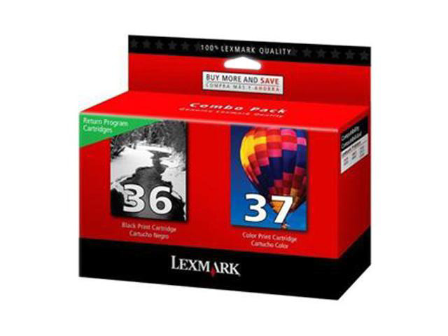 Lexmark 36/37 Return Program Ink Cartridge - Combo Pack - Black/Color