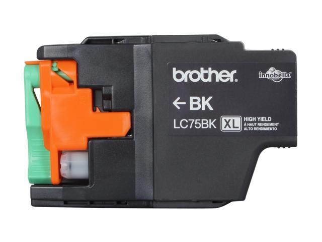 Brother LC75BK Original Ink Cartridge - Inkjet - 600 Pages - Black - 1 Each