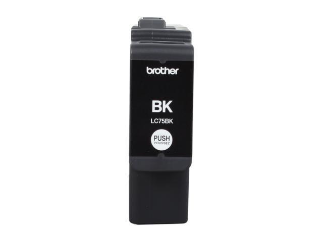 Brother LC75BK Original Ink Cartridge - Inkjet - 600 Pages - Black - 1 Each