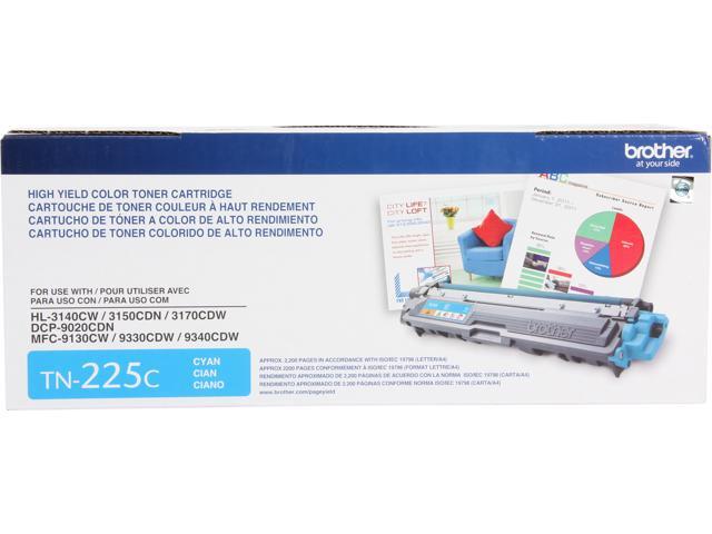 Brother TN225C High Yield Toner Cartridge - Cyan
