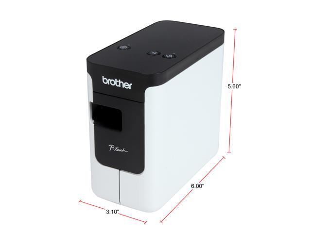 Brother P-touch PT-P700 PC-Connectable Label Printer for PC and Mac, Thermal Transfer, 180 x 360 dpi, 30mm./sec, Up to 4 Print Lines, Auto Cutter,...
