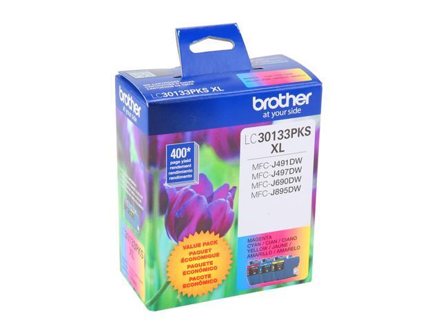 Brother - LC30133PKS XL High-Yield 3-Pack Ink Cartridges - Cyan/Magenta/Yellow - image 3