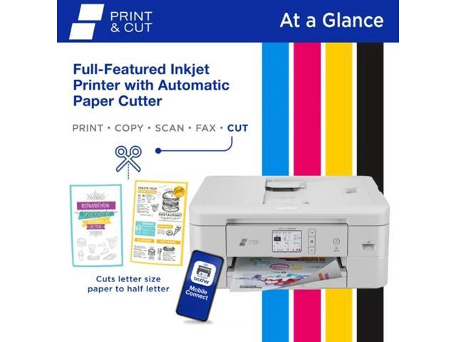 Brother MFC-J1800DW Print & Cut All-in-One Color Inkjet Printer with automatic paper cutter