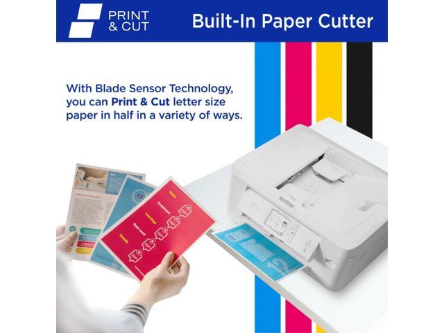 Brother MFC-J1800DW Print & Cut All-in-One Color Inkjet Printer with automatic paper cutter
