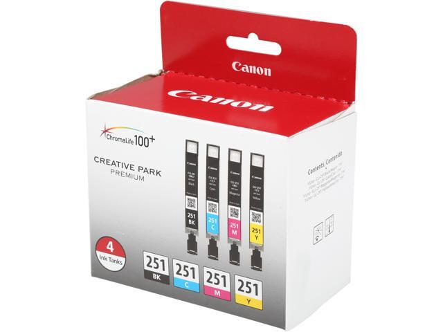 Canon - CLI- 251 4-Pack Standard Capacity Ink Cartridges - Photo Black/Cyan/Magenta/Yellow - image 3