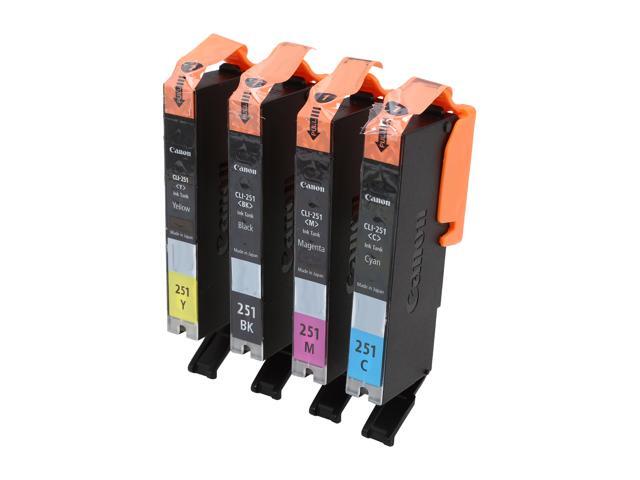 Canon - CLI- 251 4-Pack Standard Capacity Ink Cartridges - Photo Black/Cyan/Magenta/Yellow - image 4