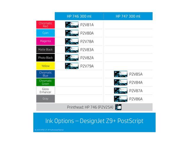 HP Designjet Z9+ 44 Inch Ethernet (RJ-45) / USB Thermal Inkjet Large Format Color PostScript Printer