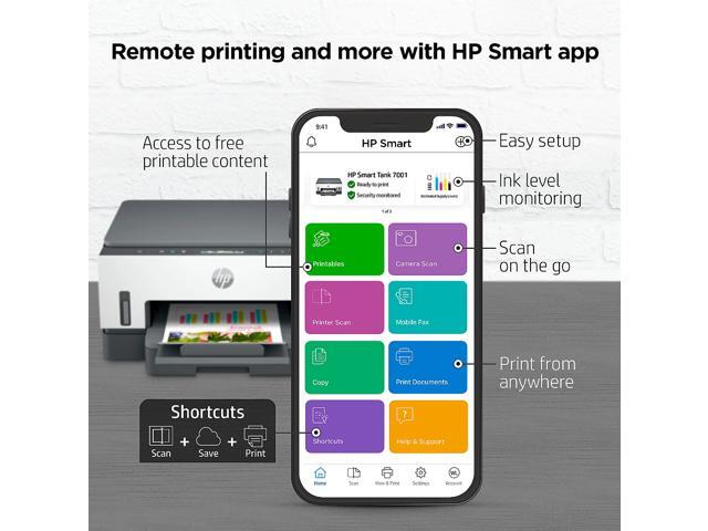 HP - Smart Tank 7001 Wireless AI-Enabled All-In-One Supertank Inkjet Printer with 3 Years of Ink Included¹ - White & Slate - image 6