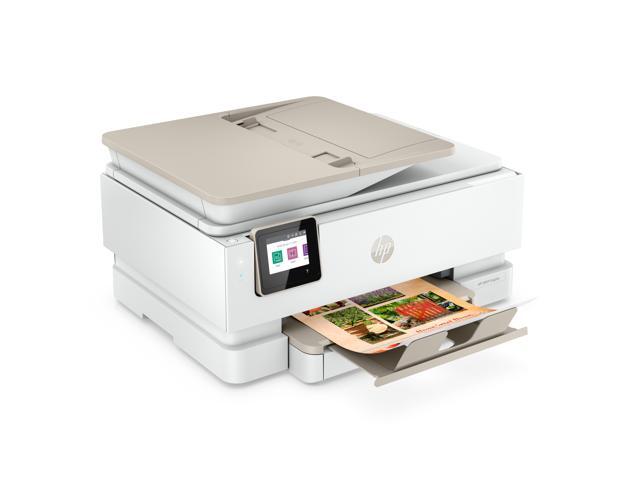 HP Envy Inspire 7955e Wireless Color All-in-One Printer with Bonus 3 Months Instant Ink with HP+ (1W2Y8A) and Advance Photo Paper,-Glossy, 5x5 in,...