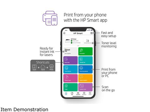 HP - LaserJet Pro 4001n Black-and- Laser Printer - White - image 6