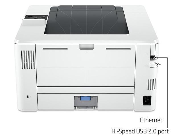 HP - LaserJet Pro 4001n Black-and- Laser Printer - White - image 3