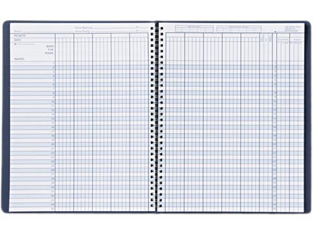 House of Doolittle 51407 Class Book, Embossed Leather-Like Cover, 11 x 8-1/2, Blue