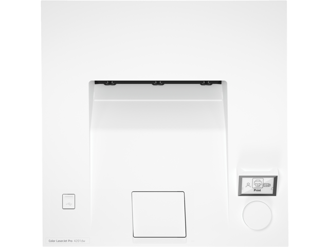HP - LaserJet Pro 4201dw Wireless Color Laser Printer - White/Blue - image 5