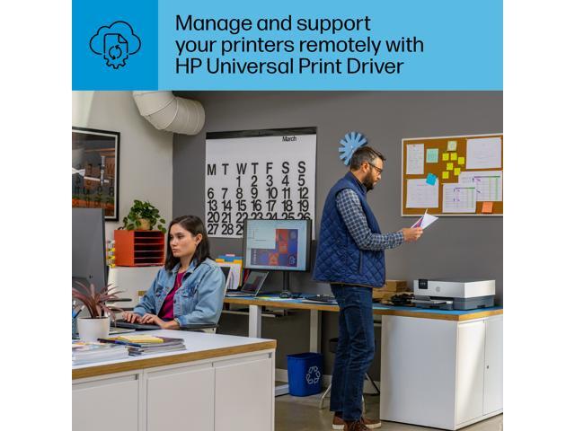 HP - OfficeJet Pro 9110b Wireless Inkjet Printer - White - image 11