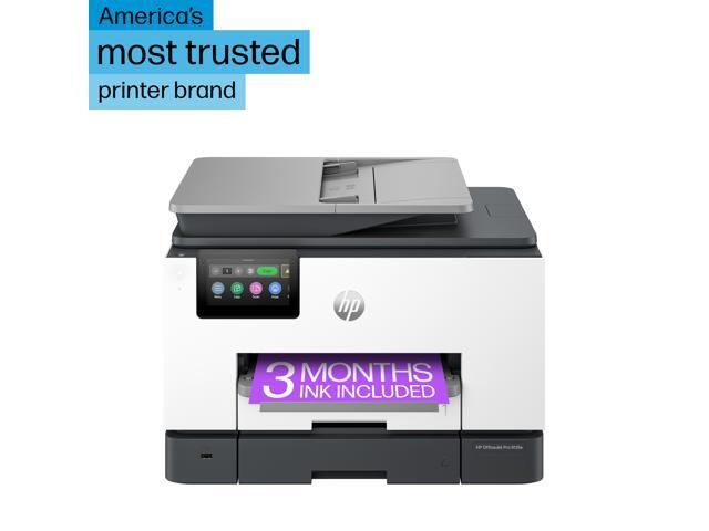 HP - OfficeJet Pro 9135e Wireless AI-Enabled AiO Inkjet Printer w/ 3 Months of Instant Ink (+1 Bonus Month of Ink w/ Code) - White - image 3