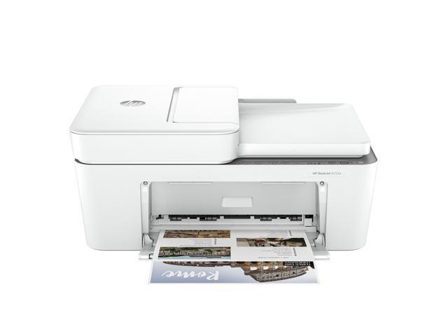 HP - DeskJet 4255e Wireless AI-Enabled All-in-One Inkjet Printer with 3 Months of Instant Ink (+1 Bonus Month of Ink w/ Code) - White - image 2