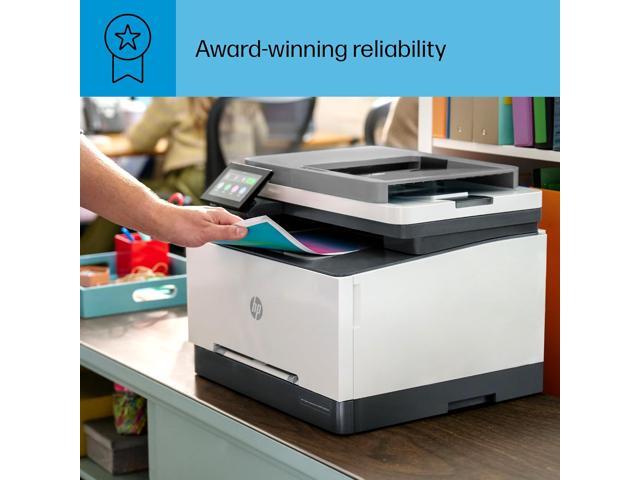 HP - LaserJet Pro MFP 3301fdw Wireless AI-Enabled Color All-in-One Laser Printer - White & Slate - image 9