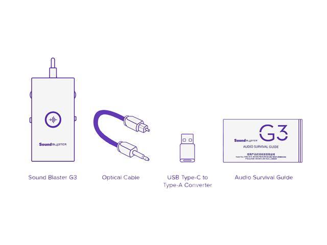 Creative Sound Blaster G3 USB-C External Gaming USB DAC and Amp for PS4, Nintendo Switch, Ft. GameVoice Mix (Audio Balance for Game/Chat), Mic/Vol...